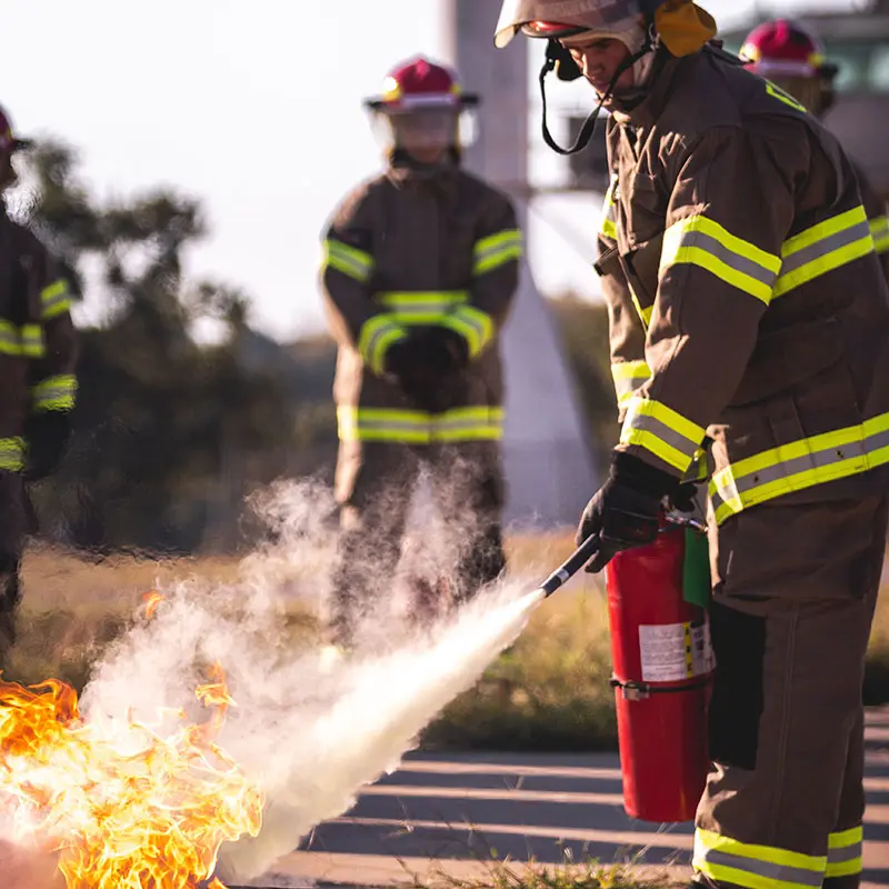 Sessione di corso antincendio in aula